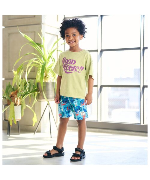 F.O.KIDS(エフオーキッズ)の「【リンク/ジュニア対応】5色5柄ガーメントダイ半袖Tシャツ(Tシャツ/カットソー・キッズ・ベージュ/チャコール/オレンジ/ブルー/ライム・80/90/100/110/120/130/140/150/160)」の10枚目の写真