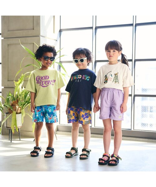 F.O.KIDS(エフオーキッズ)の「【リンク/ジュニア対応】5色5柄ガーメントダイ半袖Tシャツ(Tシャツ/カットソー・キッズ・ベージュ/チャコール/オレンジ/ブルー/ライム・80/90/100/110/120/130/140/150/160)」の12枚目の写真