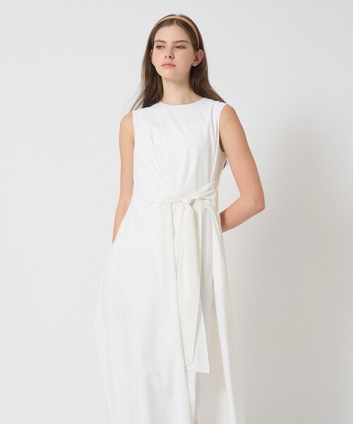 ANAYI（アナイ）の「ストレッチナイロンフロントツイスト ワンピース（ワンピース・レディース・ホワイト/ブルー/ダークインディゴブルー・38/36/34）」の7枚目の写真