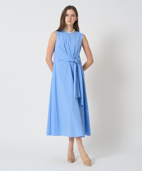 ANAYI（アナイ）の「ストレッチナイロンフロントツイスト ワンピース（ワンピース・レディース・ホワイト/ブルー/ダークインディゴブルー・38/36/34）」の10枚目の写真