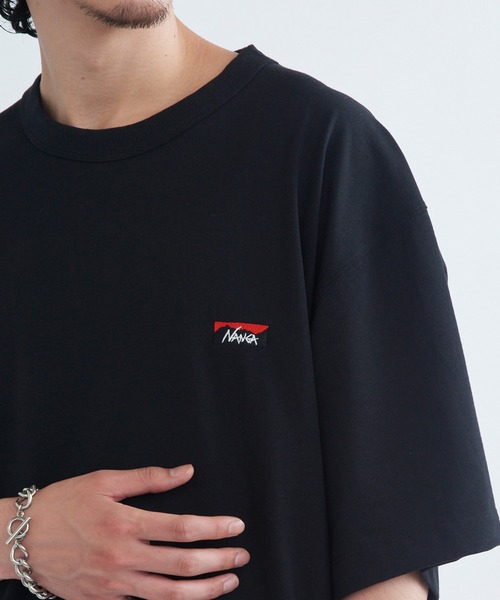 NANGA（ナンガ）の「【NANGA】ECO HYBRID BOX LOGO EMBROIDERY TEE（Tシャツ/カットソー・メンズ・ホワイト/アッシュグレー/ブラック・M/L/XL/S）」の12枚目の写真