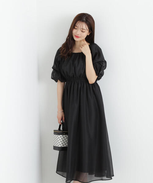 PROPORTION BODY DRESSING(プロポーションボディドレッシング)の「バルーンスリーブワンピース / 1215140901(ワンピース・レディース・ブルー/ピンク/ブラック・SMALL/MEDIUM/P/S)」の5枚目の写真