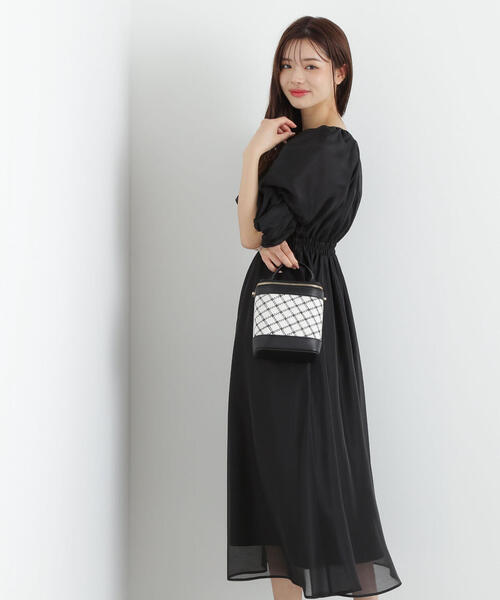 PROPORTION BODY DRESSING(プロポーションボディドレッシング)の「バルーンスリーブワンピース / 1215140901(ワンピース・レディース・ブルー/ピンク/ブラック・SMALL/MEDIUM/P/S)」の7枚目の写真