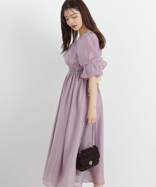 PROPORTION BODY DRESSING(プロポーションボディドレッシング)の「バルーンスリーブワンピース / 1215140901(ワンピース・レディース・ブルー/ピンク/ブラック・SMALL/MEDIUM/P/S)」の13枚目の写真