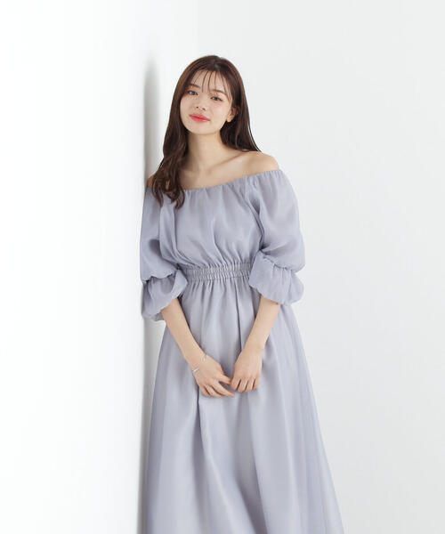 PROPORTION BODY DRESSING(プロポーションボディドレッシング)の「バルーンスリーブワンピース / 1215140901(ワンピース・レディース・ブルー/ピンク/ブラック・SMALL/MEDIUM/P/S)」の16枚目の写真