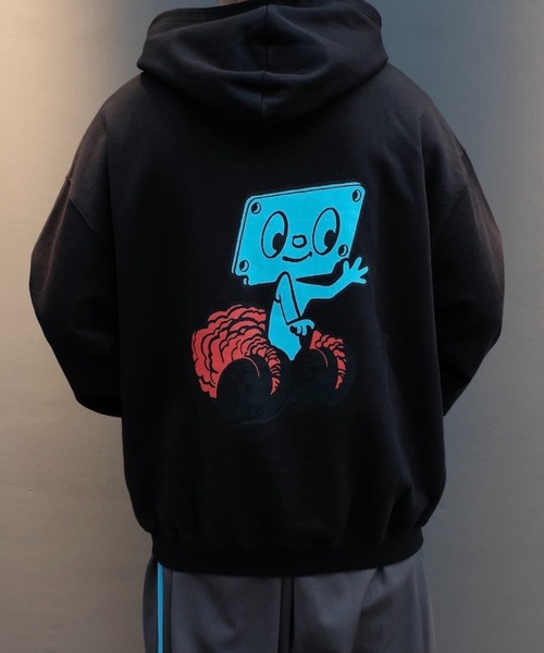 2AM(ツーエイエム)の「ARNOLD PARK STUDIOS / GASKET LOGO HOODIE(パーカー・メンズ・ブラック・X-LARGE)」の6枚目の写真