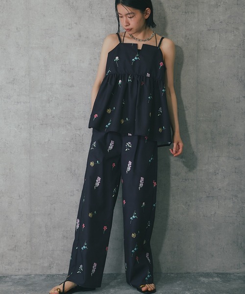 ANOTHER S（アナザーエス）の「【セットアップ対応】花柄キャミビスチェ（シャツ/ブラウス・レディース・ホワイト/ネイビー/ブラック/ベージュ・M）」の22枚目の写真