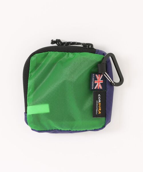COBMASTER（コブマスター）の「【COBMASTER】ミニポーチ / コーデュラナイロン / L ZIPウォレット / カラビナ付（コインケース・レディース・グリーン/ブラック/イエロー・フリー）」の4枚目の写真