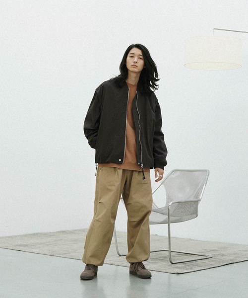 WYM LIDNM（ウィム バイ リドム）の「ナイロンブルゾン（ナイロンジャケット・メンズ・ブラック・M）」の6枚目の写真