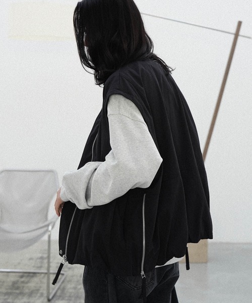 WYM LIDNM（ウィム バイ リドム）の「ナイロンブルゾン（ナイロンジャケット・メンズ・ブラック・M）」の11枚目の写真