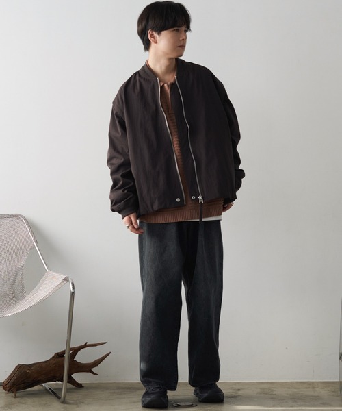 WYM LIDNM（ウィム バイ リドム）の「ナイロンブルゾン（ナイロンジャケット・メンズ・ブラック・M）」の12枚目の写真