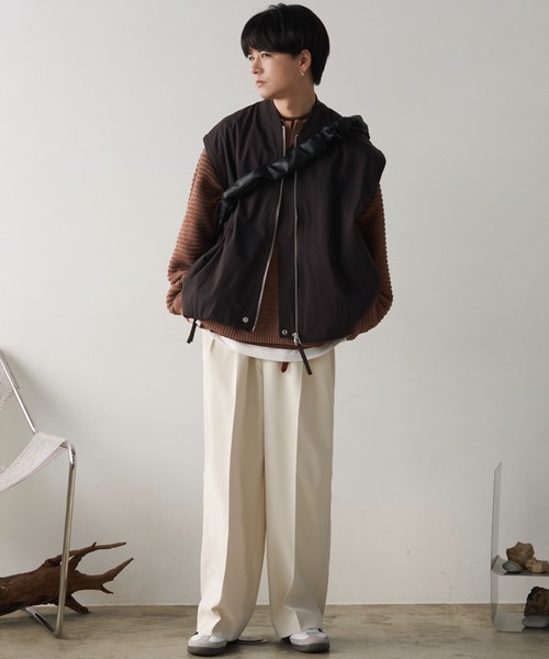 WYM LIDNM（ウィム バイ リドム）の「ナイロンブルゾン（ナイロンジャケット・メンズ・ブラック・M）」の14枚目の写真