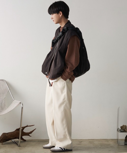 WYM LIDNM（ウィム バイ リドム）の「ナイロンブルゾン（ナイロンジャケット・メンズ・ブラック・M）」の16枚目の写真