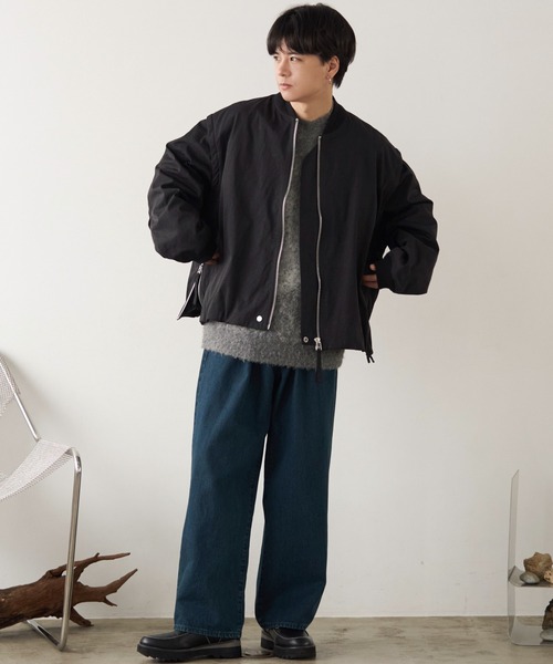 WYM LIDNM（ウィム バイ リドム）の「ナイロンブルゾン（ナイロンジャケット・メンズ・ブラック・M）」の17枚目の写真