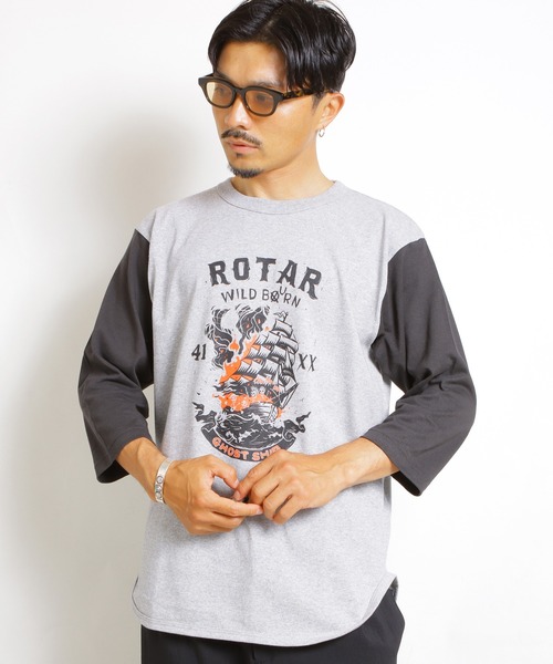 ROTAR(ローター)の「GHOST SHIP BB Tee(Tシャツ/カットソー・メンズ・ブルー系その他/グレー系その他/ホワイト・MEDIUM/LARGE/X-LARGE)」の2枚目の写真