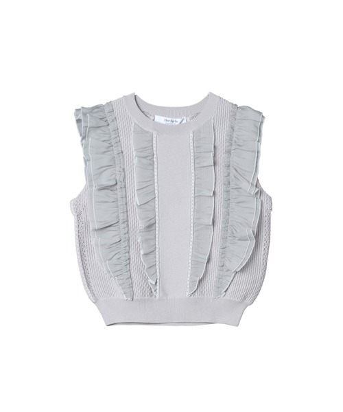 Airy Brush Knit Top（Tシャツ/カットソー）｜Her lip to（ハー