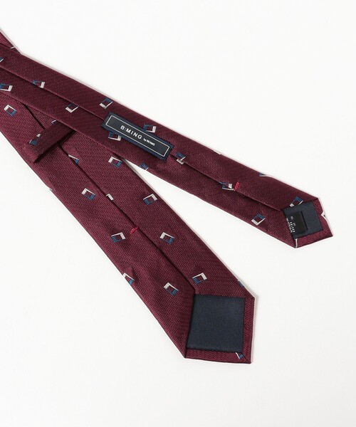 B:MING by BEAMS（ビーミングバイビームス）の「シルク 小紋柄 ナロー ネクタイ 25FW（ネクタイ・メンズ・ブラウン/ワイン/ブルー系その他4/オレンジ/インディゴブルー/グリーン/ブルー・ONE SIZE）」の9枚目の写真