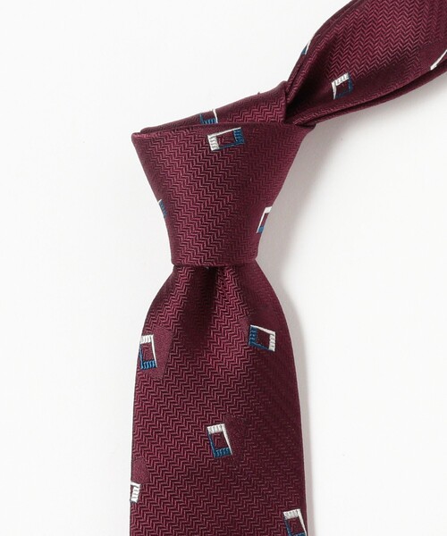 B:MING by BEAMS（ビーミングバイビームス）の「シルク 小紋柄 ナロー ネクタイ 25FW（ネクタイ・メンズ・ブラウン/ワイン/ブルー系その他4/オレンジ/インディゴブルー/グリーン/ブルー・ONE SIZE）」の11枚目の写真