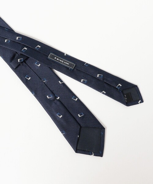 B:MING by BEAMS（ビーミングバイビームス）の「シルク 小紋柄 ナロー ネクタイ 25FW（ネクタイ・メンズ・ブラウン/ワイン/ブルー系その他4/オレンジ/インディゴブルー/グリーン/ブルー・ONE SIZE）」の14枚目の写真