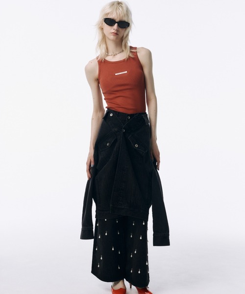 ジョゼムーン タンクトップ JOSE MOON タンクトップ ノースリーブ RIB TANK TOP/リブタンク