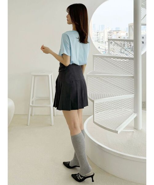 MERCURYDUO（マーキュリーデュオ）の「刺繍ロゴTシャツ（Tシャツ/カットソー・レディース・レッド/ブラック/ライトブルー/オフホワイト・FREE）」の21枚目の写真