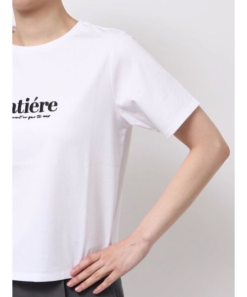 MERCURYDUO（マーキュリーデュオ）の「刺繍ロゴTシャツ（Tシャツ/カットソー・レディース・レッド/ブラック/ライトブルー/オフホワイト・FREE）」の9枚目の写真