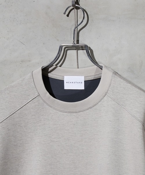 WEARSTAND（ウェアスタンド）の「【WEARSTAND/ウェアスタンド】Round Hem Double face T-Shirt / ラウンドヘムダブルフェイスTシャツ（Tシャツ/カットソー・メンズ・ブラック/チャコール/杢グレー・X-LARGE/LARGE/MEDIUM）」の7枚目の写真