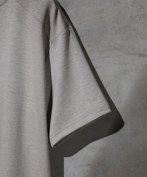 WEARSTAND（ウェアスタンド）の「【WEARSTAND/ウェアスタンド】Round Hem Double face T-Shirt / ラウンドヘムダブルフェイスTシャツ（Tシャツ/カットソー・メンズ・ブラック/チャコール/杢グレー・X-LARGE/LARGE/MEDIUM）」の6枚目の写真