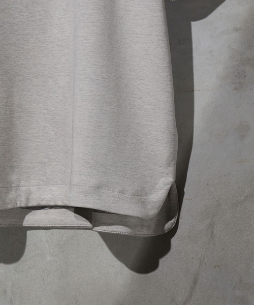 WEARSTAND（ウェアスタンド）の「【WEARSTAND/ウェアスタンド】Round Hem Double face T-Shirt / ラウンドヘムダブルフェイスTシャツ（Tシャツ/カットソー・メンズ・ブラック/チャコール/杢グレー・X-LARGE/LARGE/MEDIUM）」の5枚目の写真