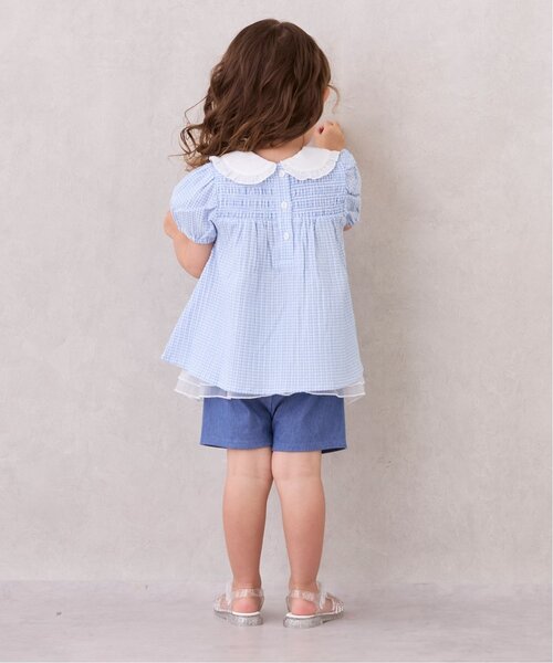 petit main(プティマイン)の「一分丈フリルショートパンツ(その他パンツ・キッズ・アイボリー/モカ/ブラック・120cm/130cm/110cm/100cm/80cm/90cm)」の6枚目の写真