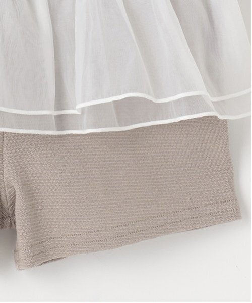 petit main(プティマイン)の「一分丈フリルショートパンツ(その他パンツ・キッズ・アイボリー/モカ/ブラック・120cm/130cm/110cm/100cm/80cm/90cm)」の11枚目の写真