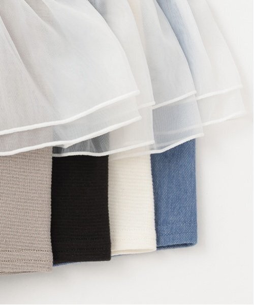 petit main(プティマイン)の「一分丈フリルショートパンツ(その他パンツ・キッズ・アイボリー/モカ/ブラック・120cm/130cm/110cm/100cm/80cm/90cm)」の12枚目の写真