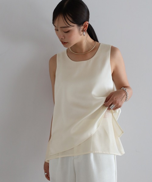 oaf 韓国　TANK DOCKING TEE レイヤード　タンクトップ layered like tank top with built-in cups / カップ付き