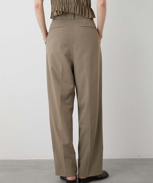 LA PEAU DE GEM（ラポドゥジェム）の「【LA PEAU DE GEM】belt hole slack/ベルトホールスラックス（スラックス・レディース・ブラック/グレー/ベージュ・1/2/3）」の19枚目の写真