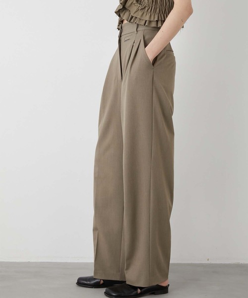 LA PEAU DE GEM（ラポドゥジェム）の「【LA PEAU DE GEM】belt hole slack/ベルトホールスラックス（スラックス・レディース・ブラック/グレー/ベージュ・1/2/3）」の18枚目の写真