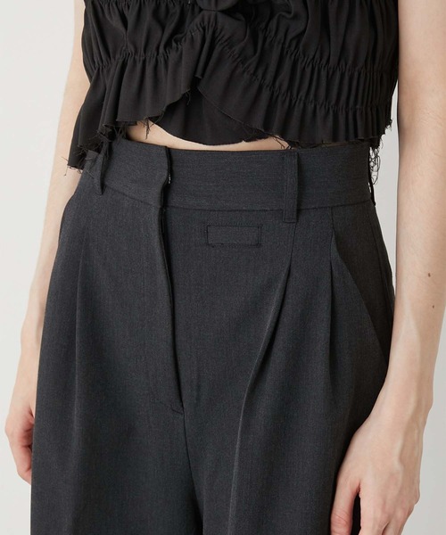 LA PEAU DE GEM（ラポドゥジェム）の「【LA PEAU DE GEM】belt hole slack/ベルトホールスラックス（スラックス・レディース・ブラック/グレー/ベージュ・1/2/3）」の17枚目の写真