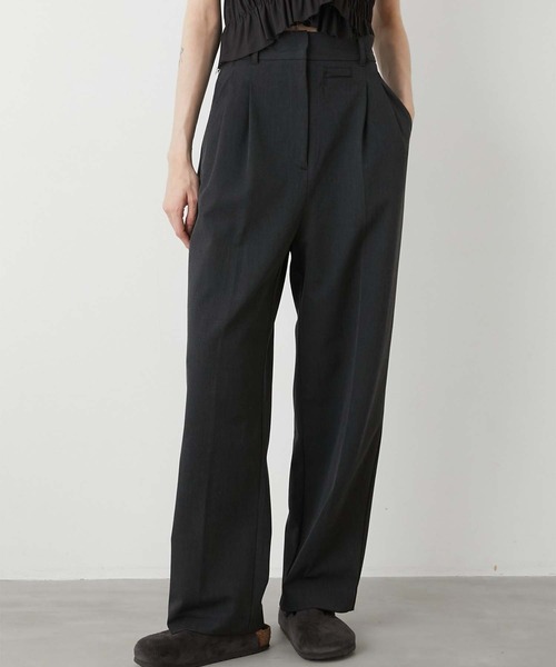 LA PEAU DE GEM（ラポドゥジェム）の「【LA PEAU DE GEM】belt hole slack/ベルトホールスラックス（スラックス・レディース・ブラック/グレー/ベージュ・1/2/3）」の10枚目の写真