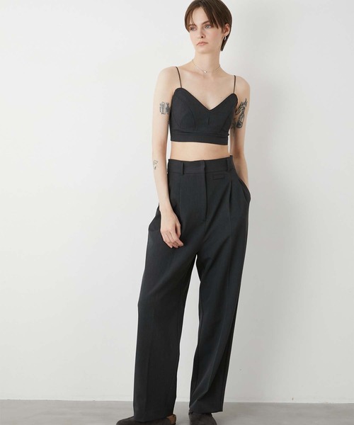 LA PEAU DE GEM（ラポドゥジェム）の「【LA PEAU DE GEM】belt hole slack/ベルトホールスラックス（スラックス・レディース・ブラック/グレー/ベージュ・1/2/3）」の14枚目の写真