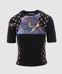 新品 MARINE SERRE 半袖Tシャツ MARINE SERRE Marine Serre マリーン セル Tシャツ Moon Logo