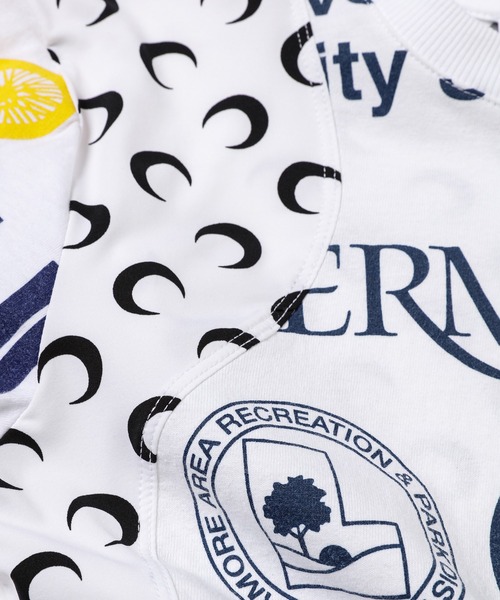 MARINE SERRE（マリーン・セル）の「REGENERATED GRAPHIC T-SHIRTS BABY FIT T-SHIRT（Tシャツ/カットソー・レディース・ブラック/ホワイト・S/XS）」の11枚目の写真