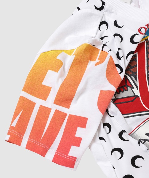 MARINE SERRE（マリーン・セル）の「REGENERATED GRAPHIC T-SHIRTS BABY FIT T-SHIRT（Tシャツ/カットソー・レディース・ブラック/ホワイト・S/XS）」の14枚目の写真