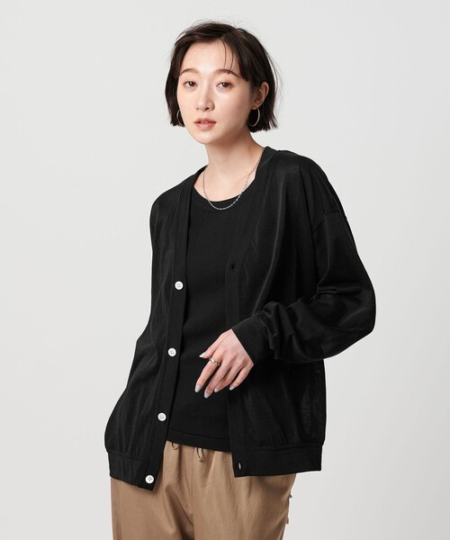 BEAUTY&YOUTH UNITED ARROWS（ビューティーアンドユースユナイテッドアローズ）の「【WEB限定】シアー カーディガン（カーディガン/ボレロ・メンズ・ナチュラル/ブラック/ライトグレー・S/M/L）」の17枚目の写真