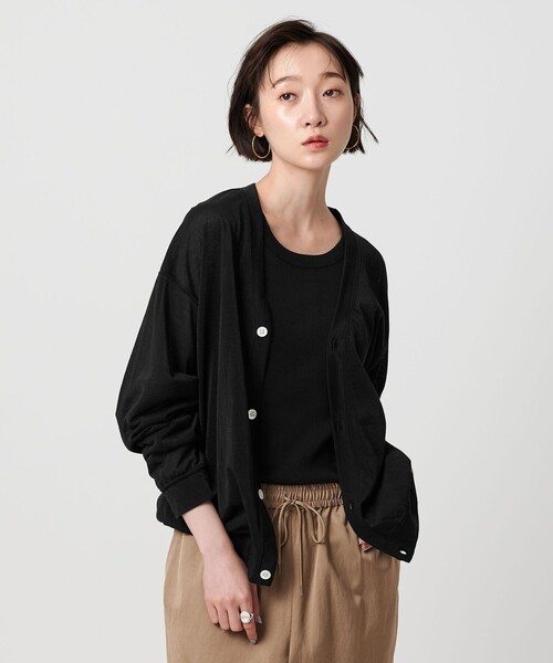 BEAUTY&YOUTH UNITED ARROWS（ビューティーアンドユースユナイテッドアローズ）の「【WEB限定】シアー カーディガン（カーディガン/ボレロ・メンズ・ナチュラル/ブラック/ライトグレー・S/M/L）」の19枚目の写真
