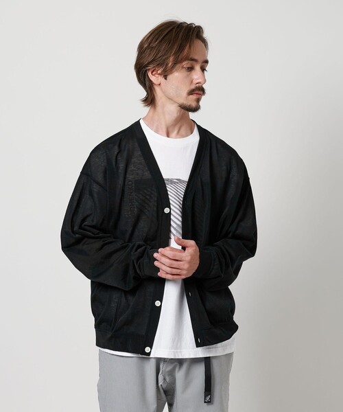 BEAUTY&YOUTH UNITED ARROWS（ビューティーアンドユースユナイテッドアローズ）の「【WEB限定】シアー カーディガン（カーディガン/ボレロ・メンズ・ナチュラル/ブラック/ライトグレー・S/M/L）」の20枚目の写真