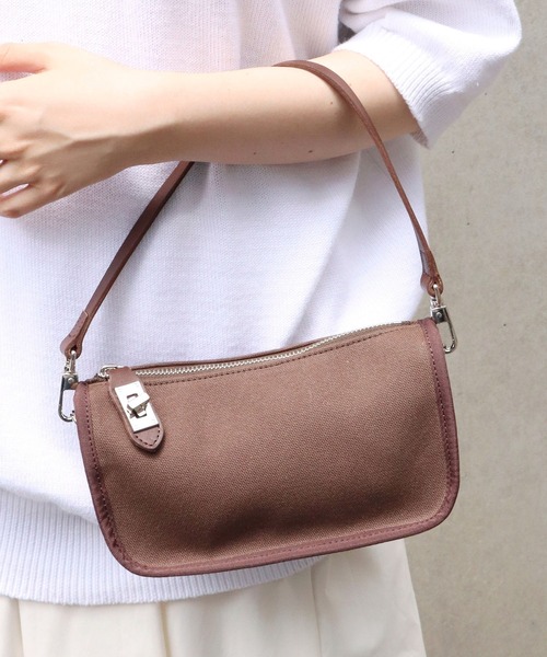 sita parantica/シータ パランティカ CANVAS×LEATHER CLUTCH BAG