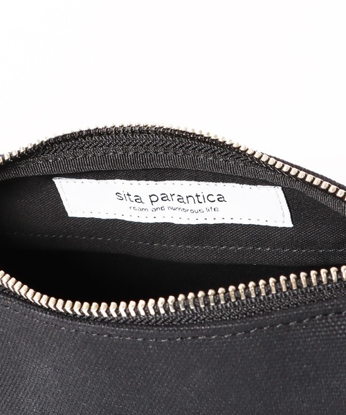 sita parantica（シータパランティカ）の「sita parantica/シータ パランティカ CANVAS×LEATHER CLUTCH BAG クラッチバッグ ハンドバッグ ミニバッグ（ハンドバッグ・レディース・ダークブラウン・FREE）」の13枚目の写真