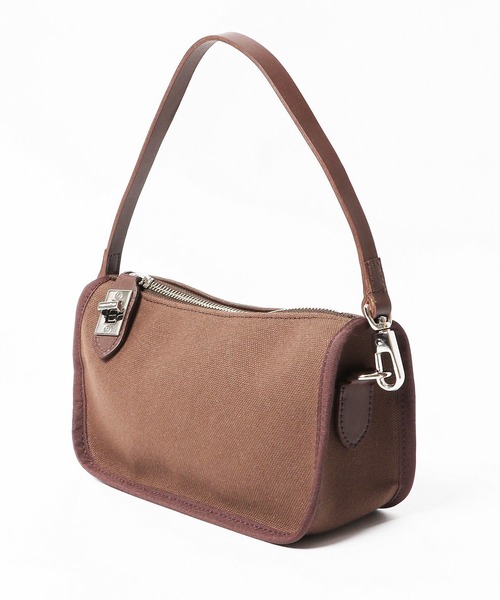 sita parantica（シータパランティカ）の「sita parantica/シータ パランティカ CANVAS×LEATHER CLUTCH BAG クラッチバッグ ハンドバッグ ミニバッグ（ハンドバッグ・レディース・ダークブラウン・FREE）」の2枚目の写真