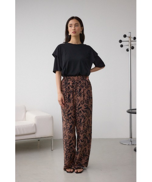AZUL by moussy(アズールバイマウジー)の「ラッフルカットトップス(Tシャツ/カットソー・レディース・オフホワイト/ブルー/ブラック/ライトグレー・SMALL/MEDIUM)」の13枚目の写真