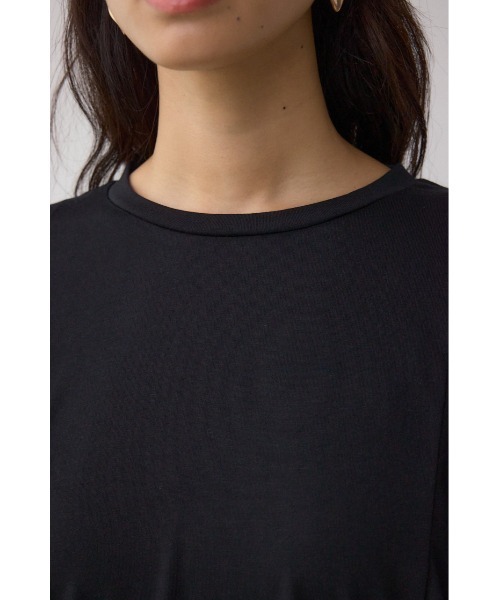 AZUL by moussy(アズールバイマウジー)の「ラッフルカットトップス(Tシャツ/カットソー・レディース・オフホワイト/ブルー/ブラック/ライトグレー・SMALL/MEDIUM)」の17枚目の写真