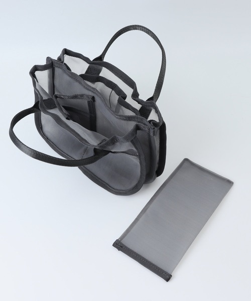 cache cache(カシュ カシュ)の「cache cache カシュカシュ メッシュバッグインバッグ(トートバッグ・レディース・ブラック/ライトベージュ/レオパード/グレー系その他・FREE)」の10枚目の写真